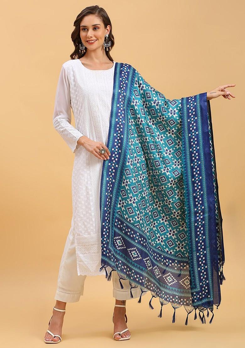 Ethnic Motifs Printed Art Silk Dupatta