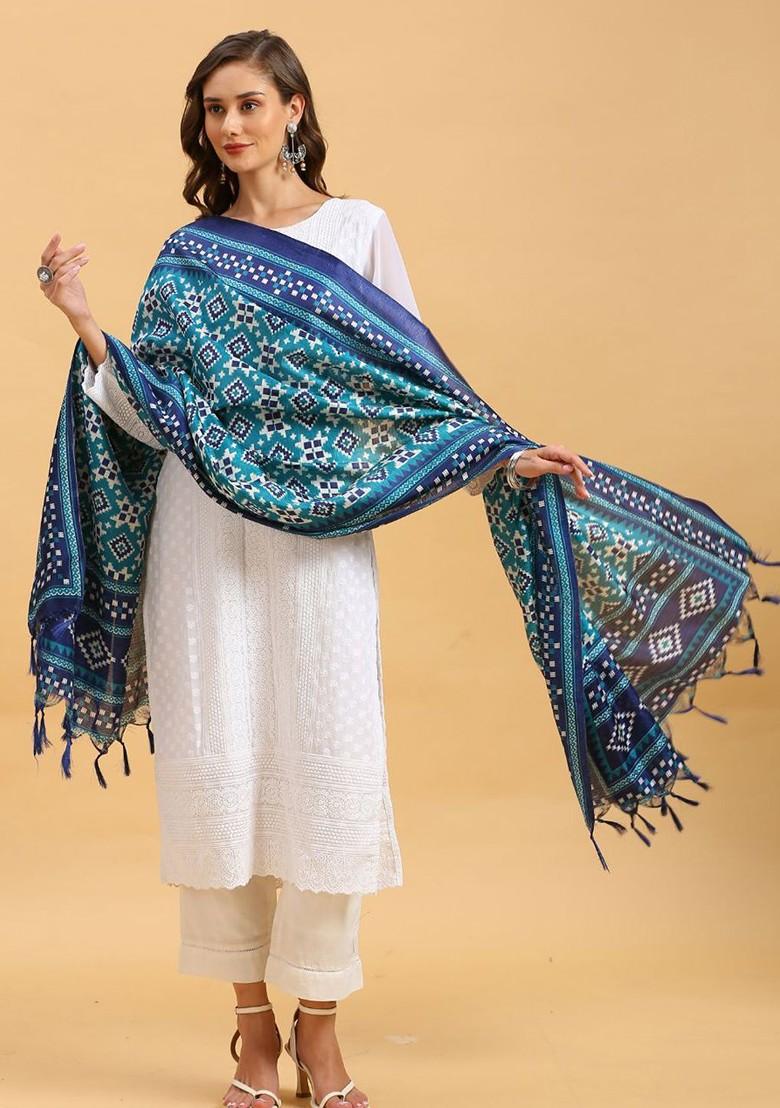 Ethnic Motifs Printed Art Silk Dupatta