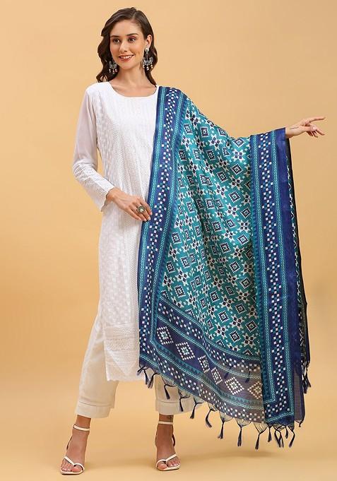 Ethnic Motifs Printed Art Silk Dupatta