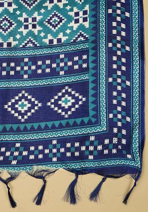 Ethnic Motifs Printed Art Silk Dupatta