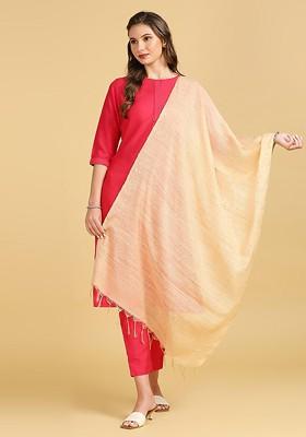 Sequinned Cotton Silk Dupatta
