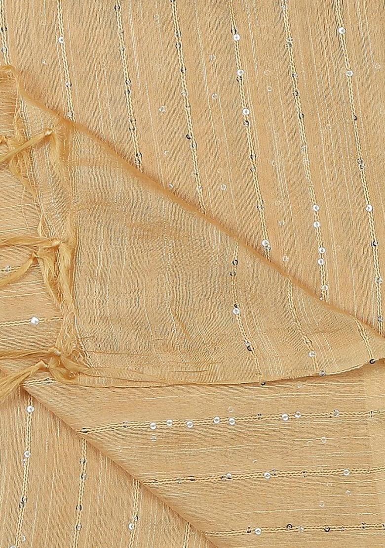 Sequinned Cotton Silk Dupatta