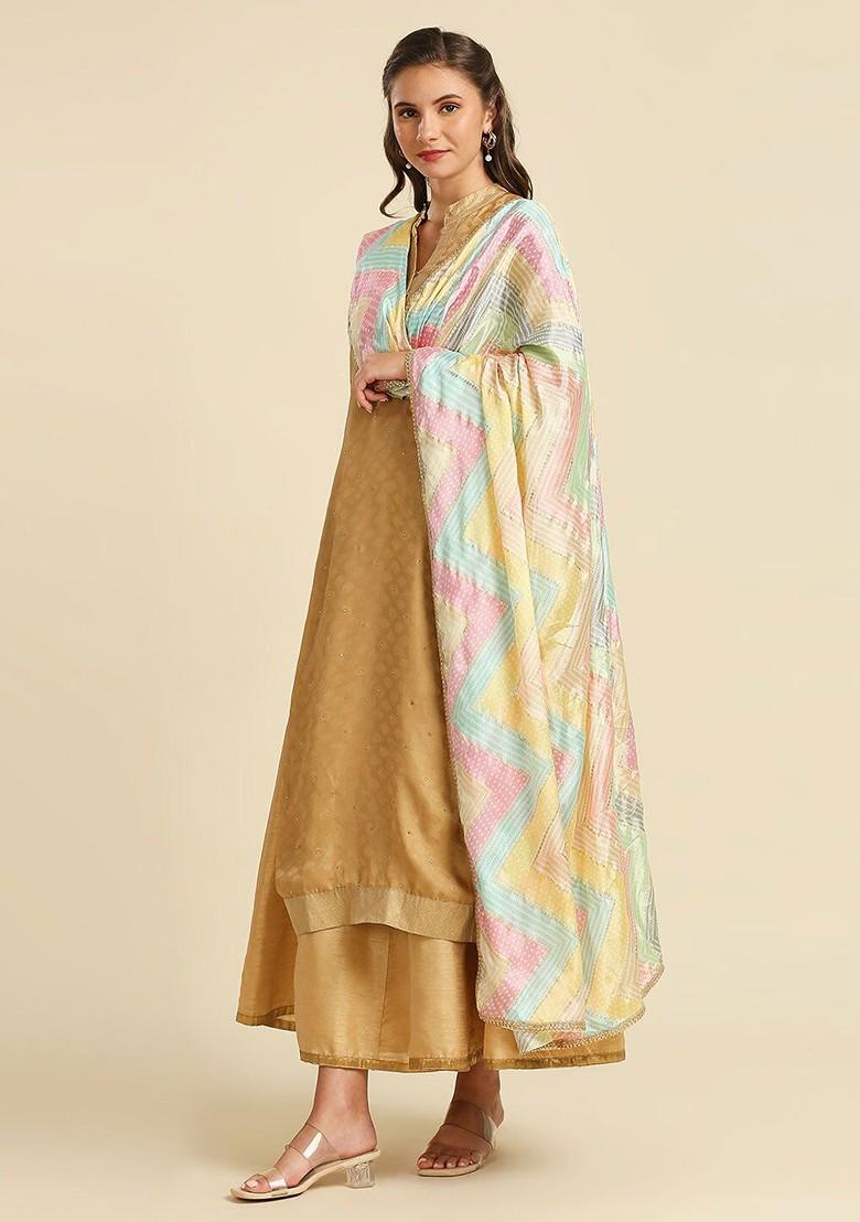 Bandhani Printed Embellished Border Dupatta