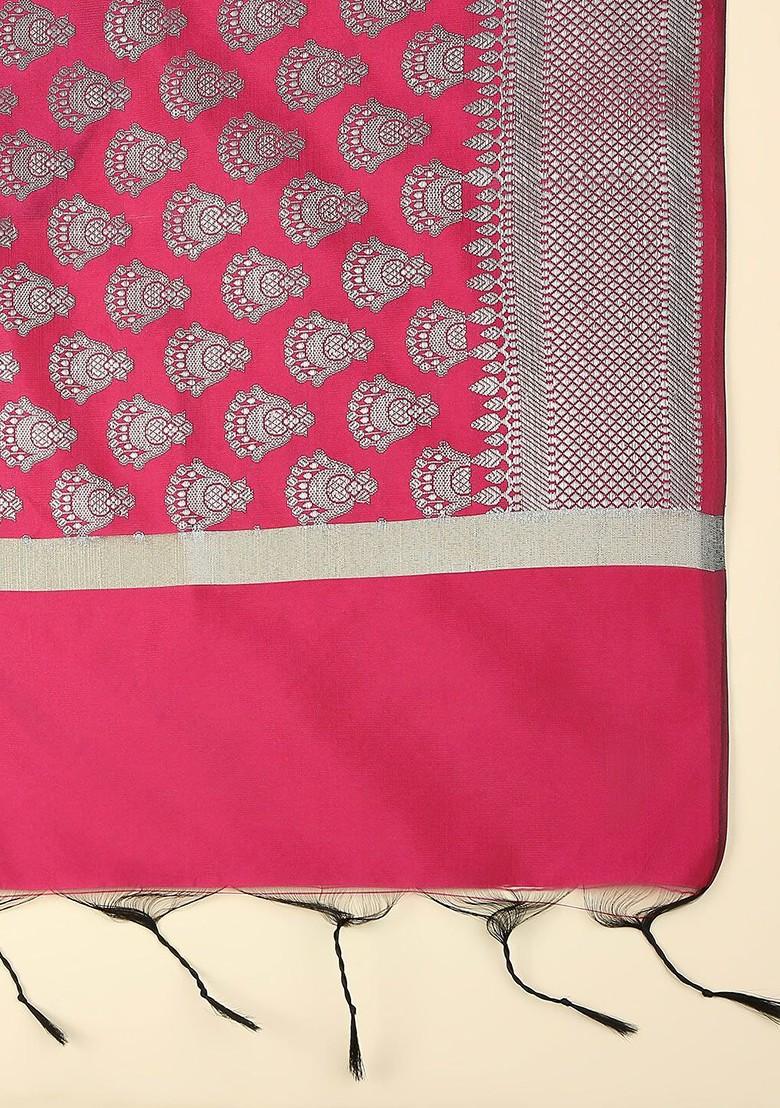 Ethnic Motifs Woven Design Dupatta