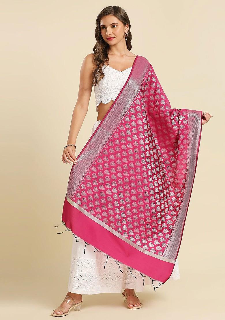Ethnic Motifs Woven Design Dupatta