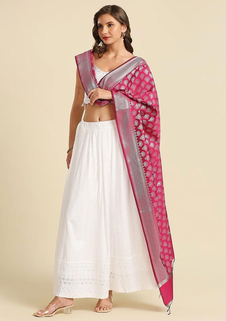 Ethnic Motifs Woven Design Dupatta