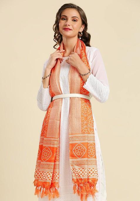 Bandhini Printed Art Silk Dupatta