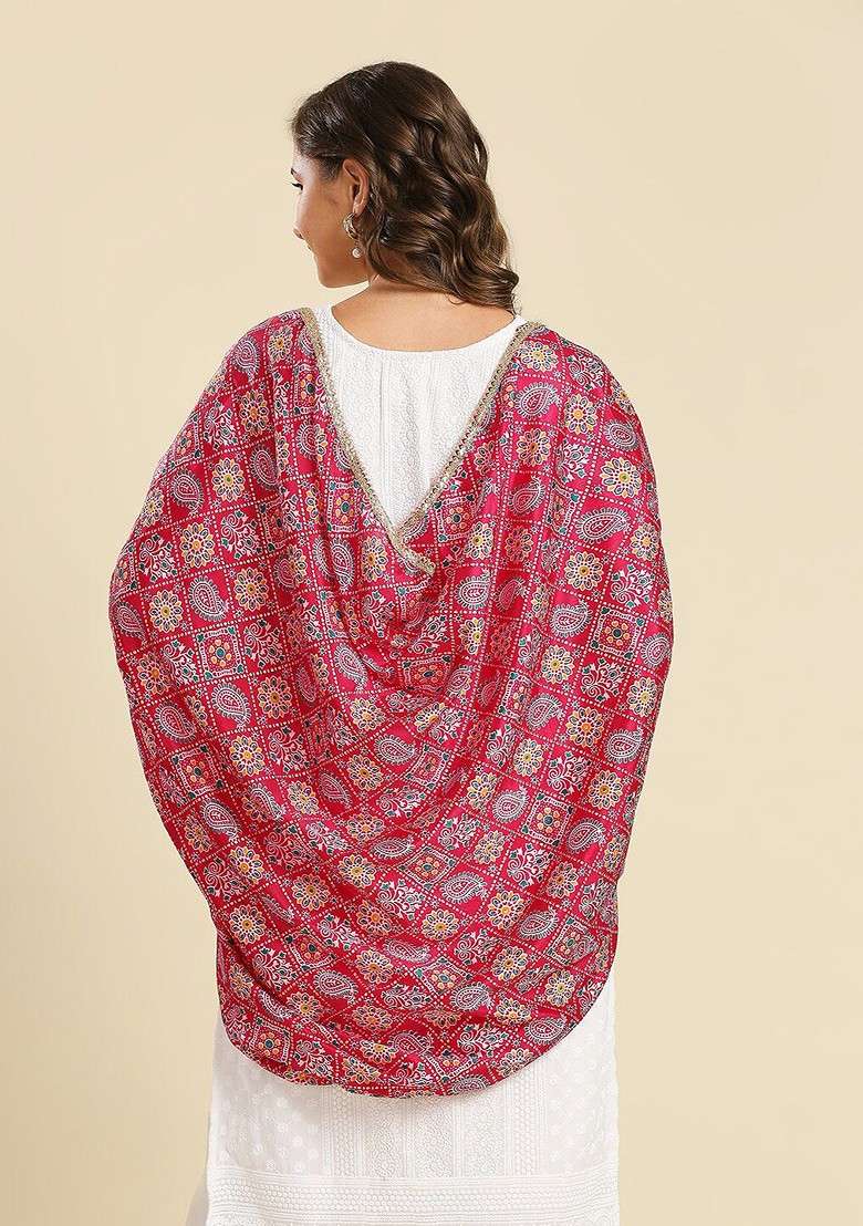 Paisley Printed Dupatta - Indya