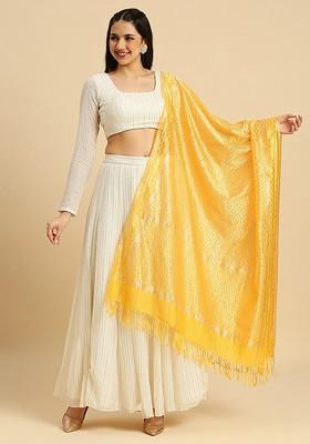 Ethnic Motifs Woven Design Dupatta