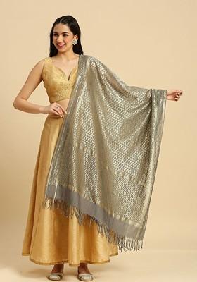 Ethnic Motifs Woven Design Dupatta