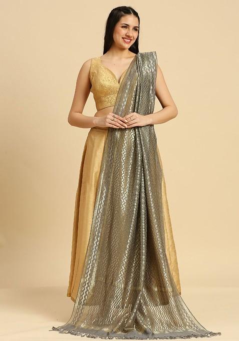 Ethnic Motifs Woven Design Dupatta