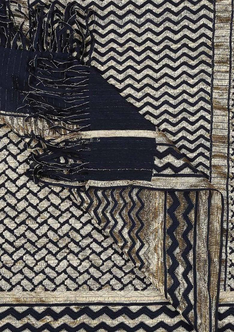 Ethnic Motifs Woven Design Dupatta With Zari