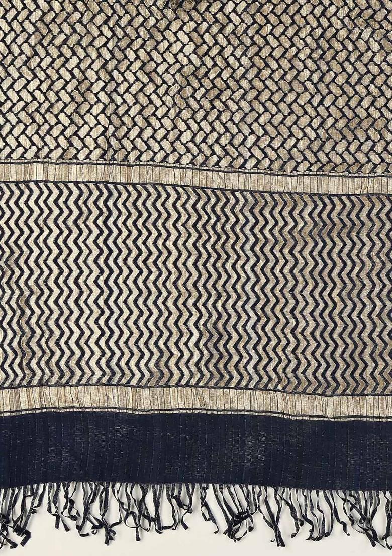 Ethnic Motifs Woven Design Dupatta With Zari