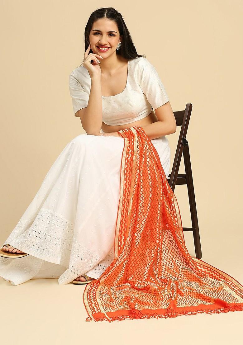 Ethnic Motifs Woven Design Dupatta