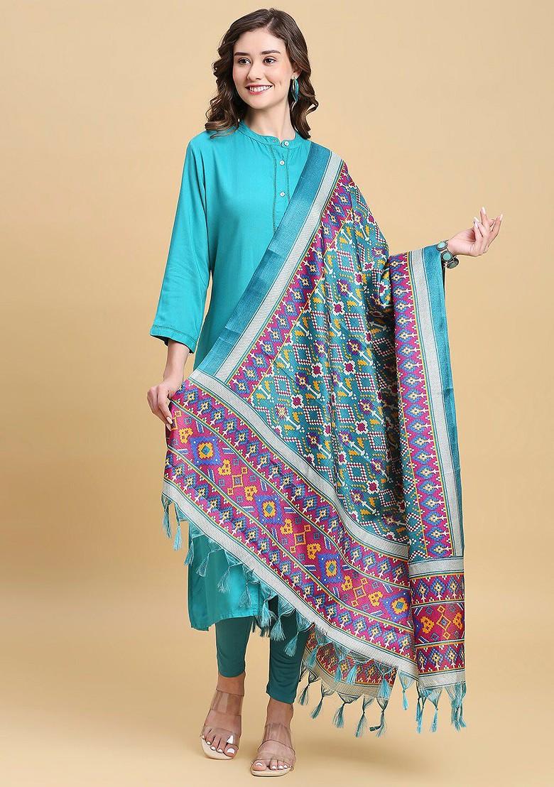 Ethnic Motifs Printed Art Silk Dupatta