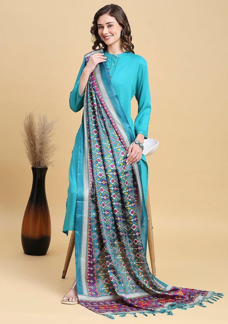 Ethnic Motifs Printed Art Silk Dupatta