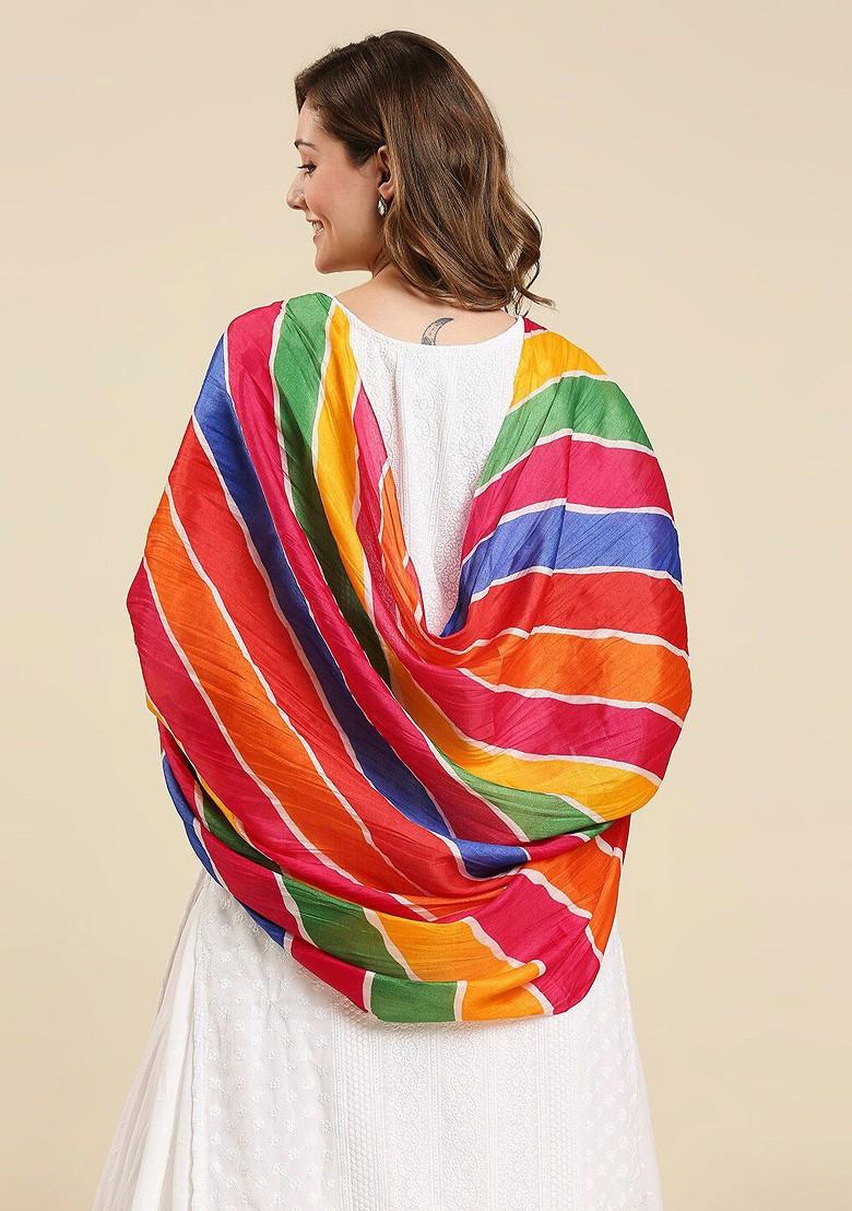 Printed Dupatta With Tasselled