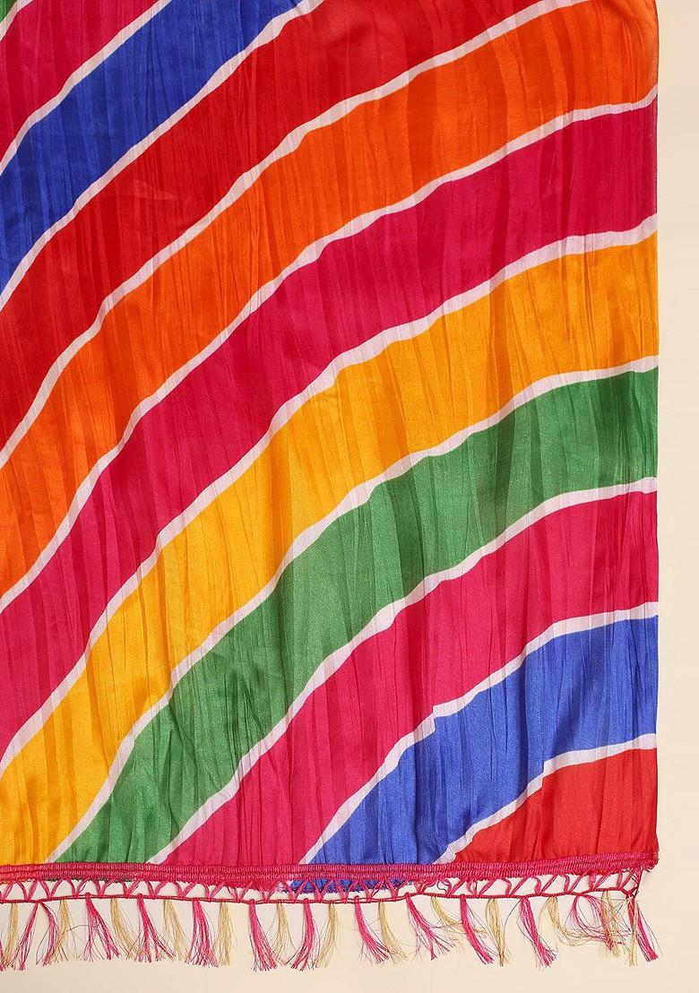 Printed Dupatta With Tasselled