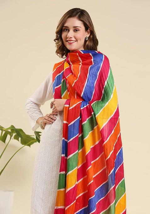 Printed Dupatta With Tasselled