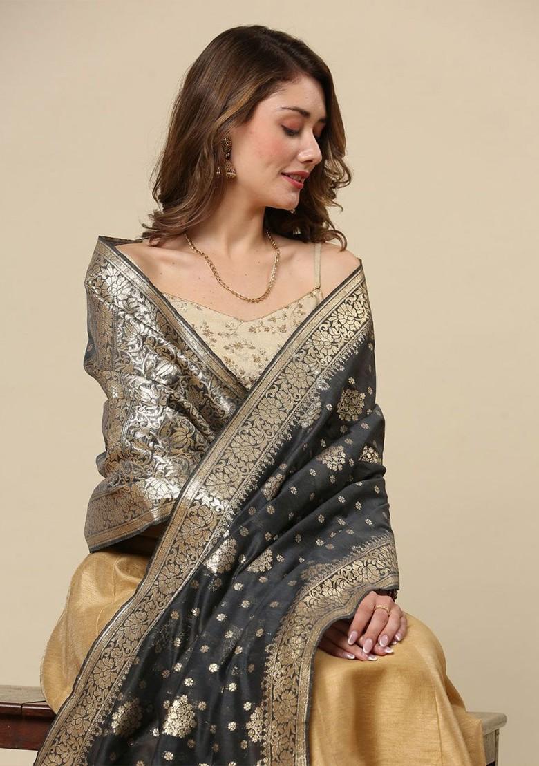 Ethnic Motifs Woven Design Dupatta
