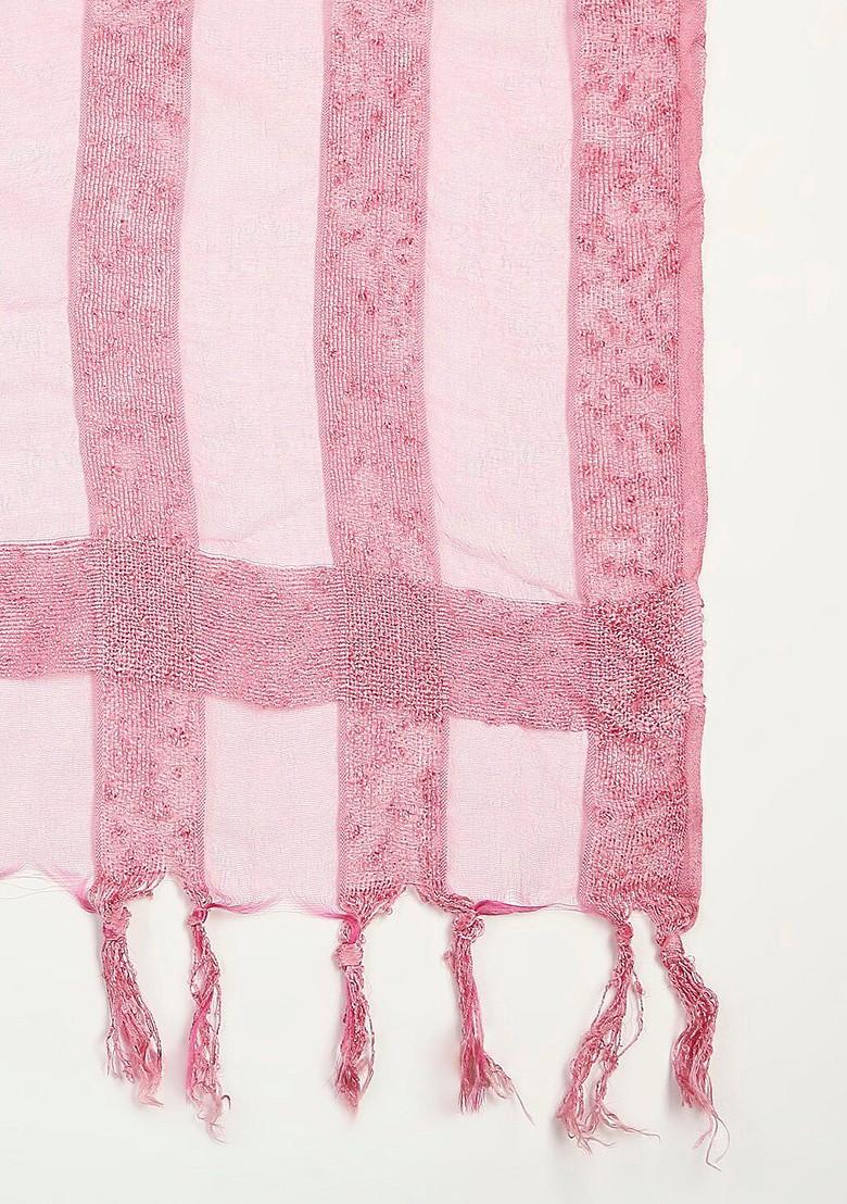 Striped Organza Dupatta