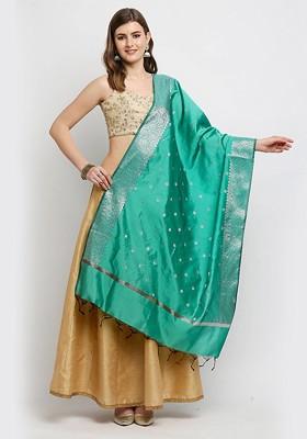 Ethnic Motifs Woven Design Dupatta