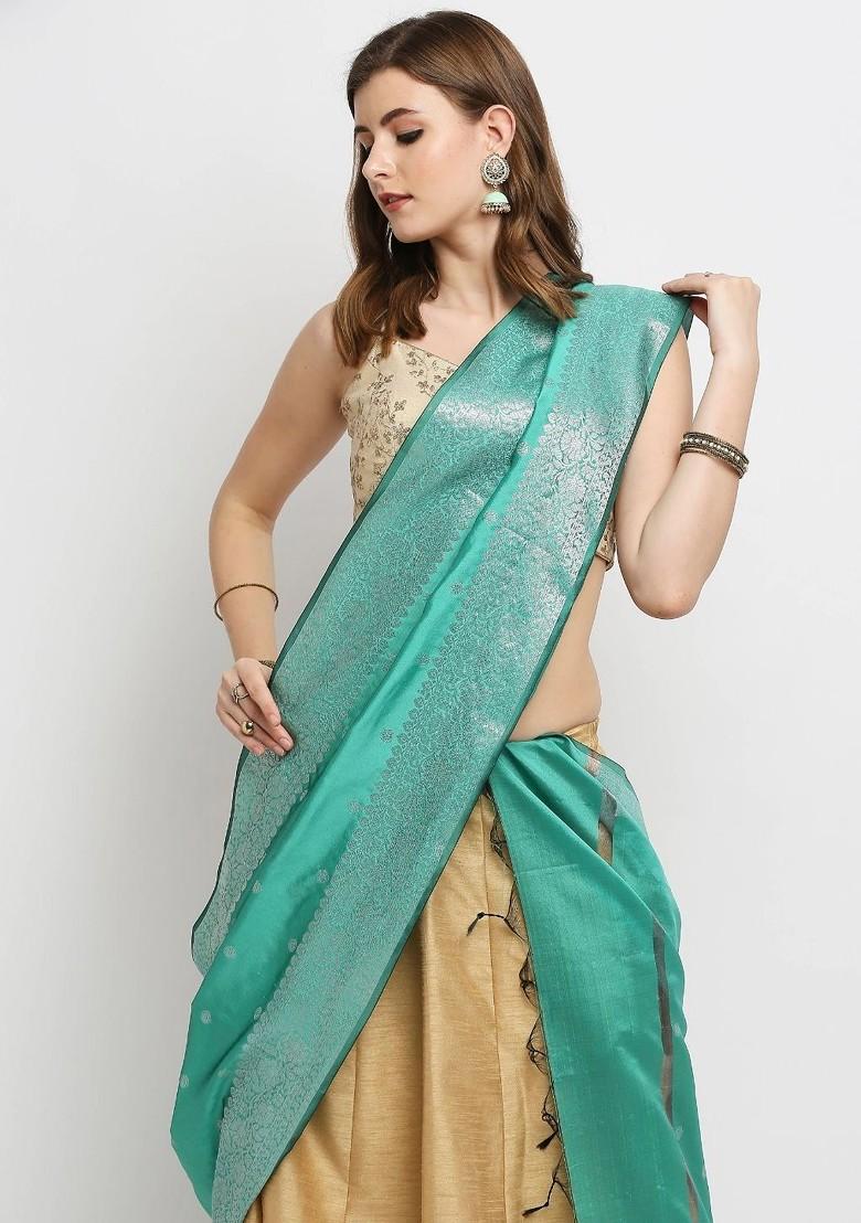 Ethnic Motifs Woven Design Dupatta