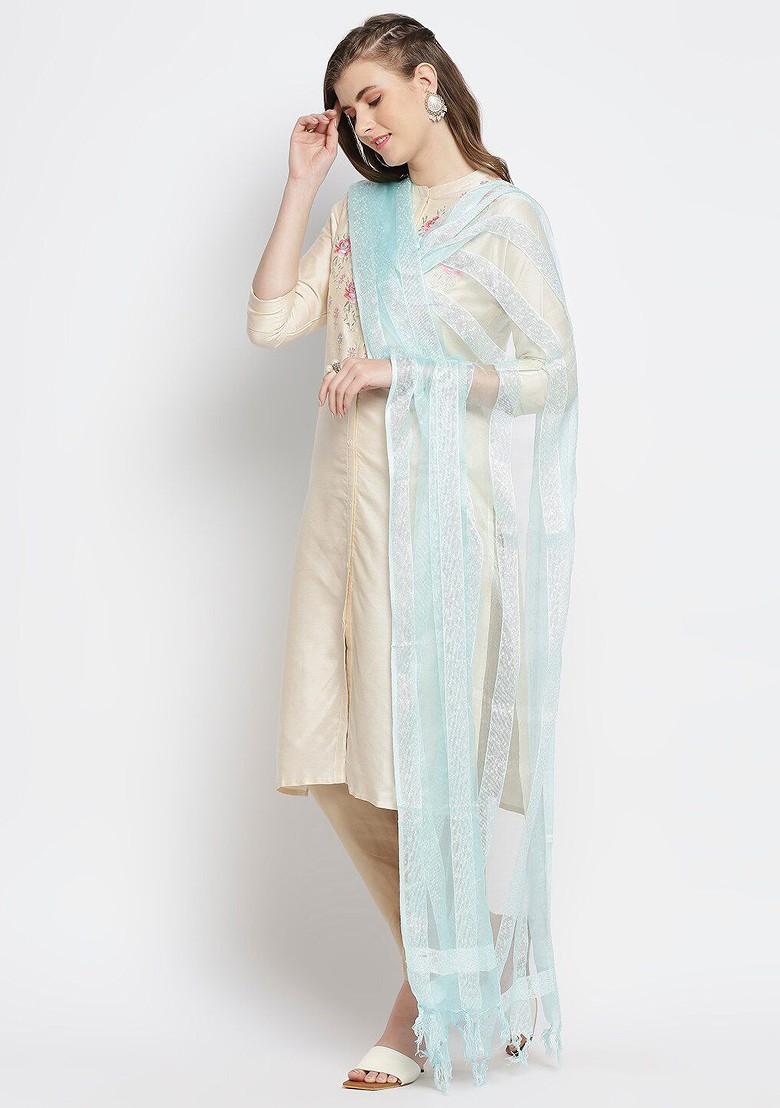 Woven Design Organza Dupatta