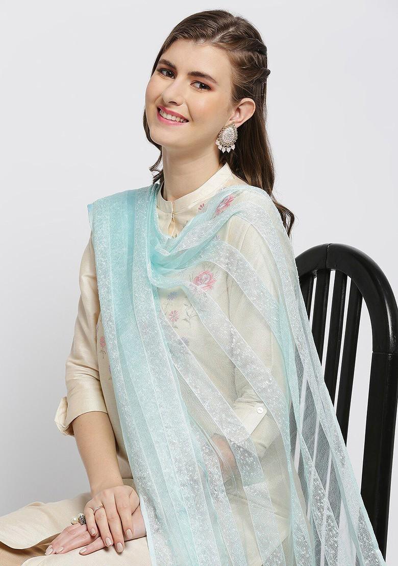 Woven Design Organza Dupatta