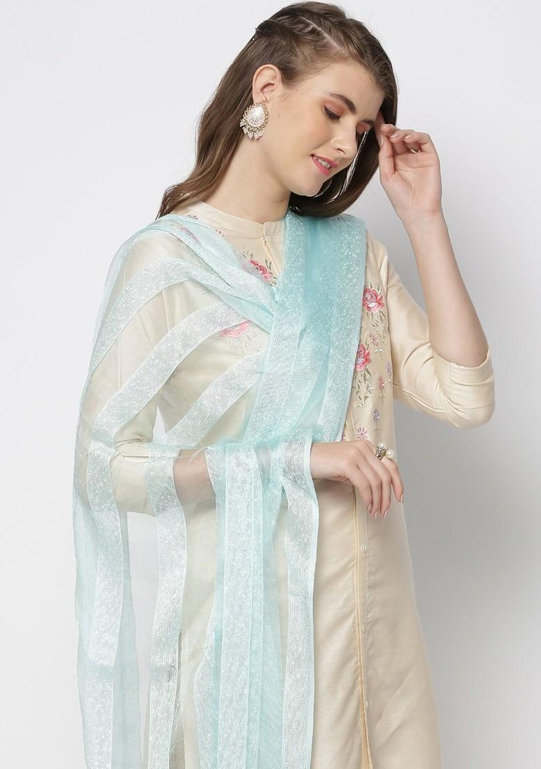 Woven Design Organza Dupatta