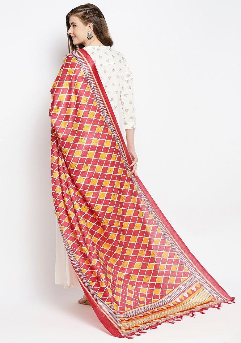 Printed Art Silk Dupatta