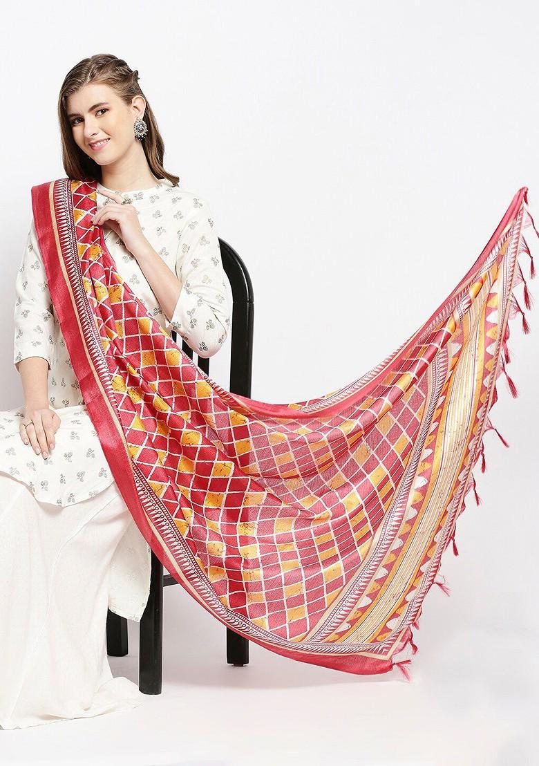 Printed Art Silk Dupatta