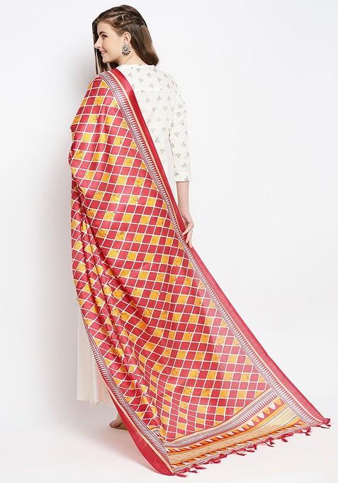 Printed Art Silk Dupatta