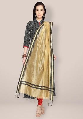 Woven Design Cotton Silk Dupatta