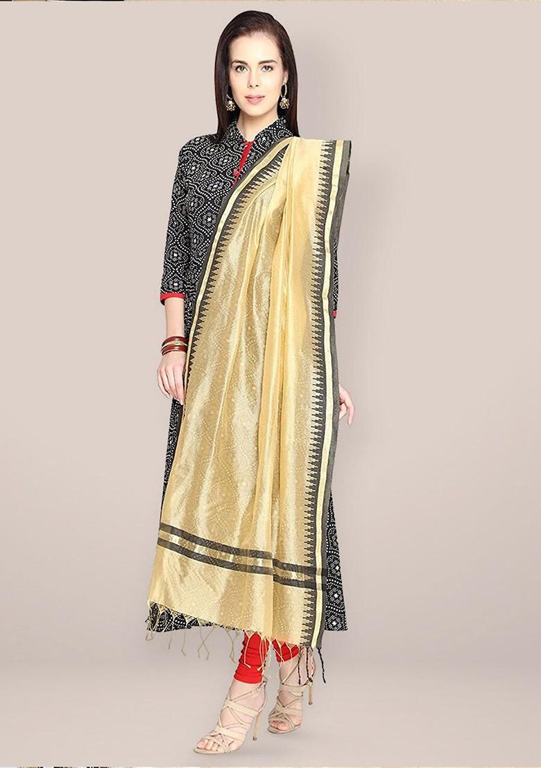 Woven Design Cotton Silk Dupatta