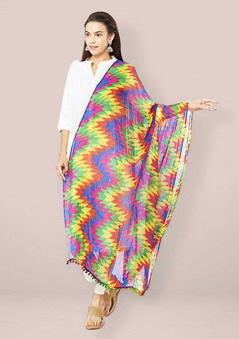 Geometric Printed Dupatta