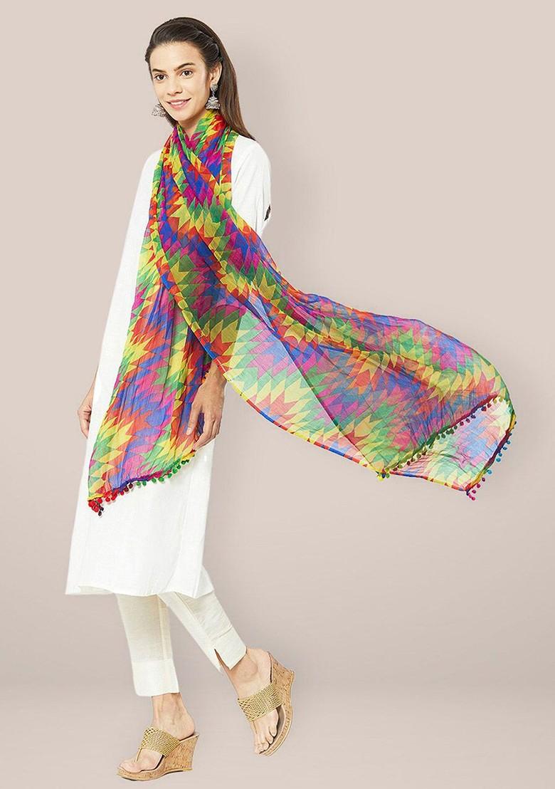 Geometric Printed Dupatta