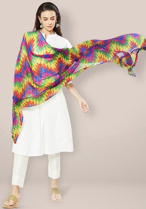 Geometric Printed Dupatta