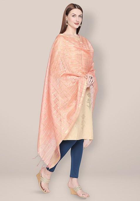 Woven Design Dupatta