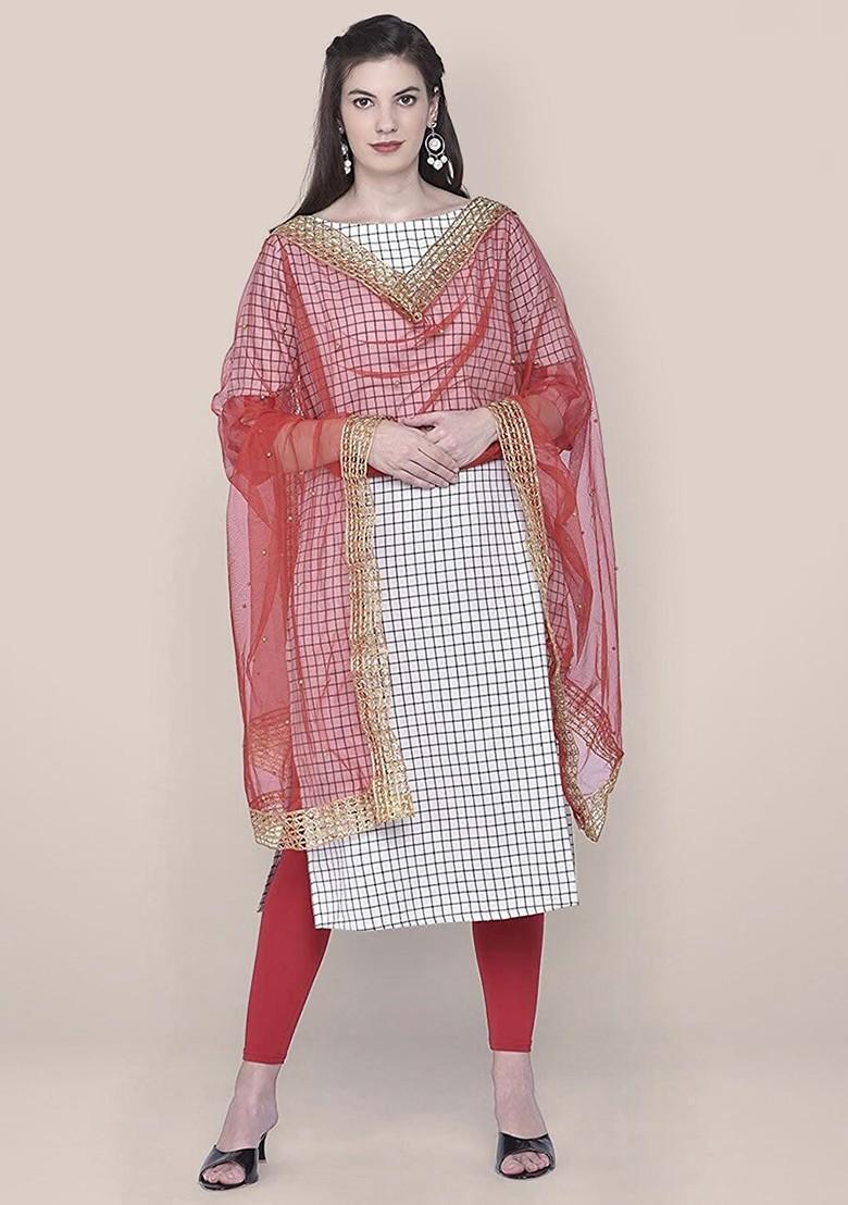 Ethnic Motifs Embellished Dupatta With Sequinned