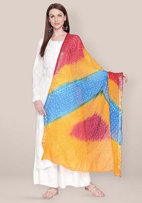 Dyed Bandhani Dupatta