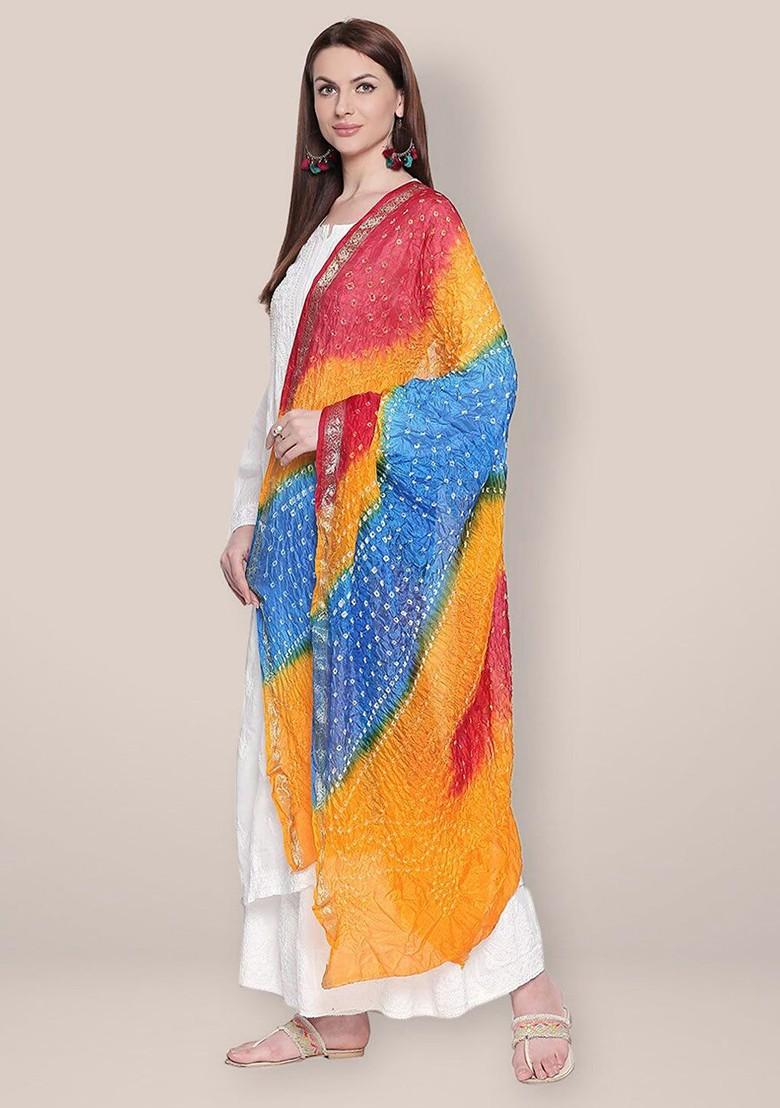 Dyed Bandhani Dupatta