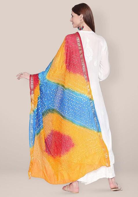 Dyed Bandhani Dupatta