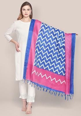 Striped Art Silk Dupatta