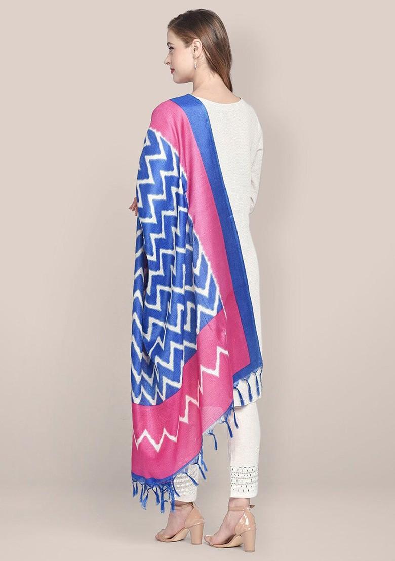 Striped Art Silk Dupatta