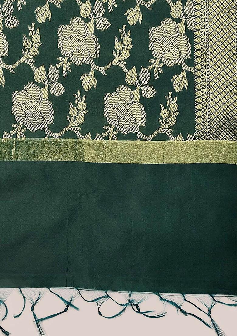 Ethnic Motifs Woven Design Dupatta With Zari