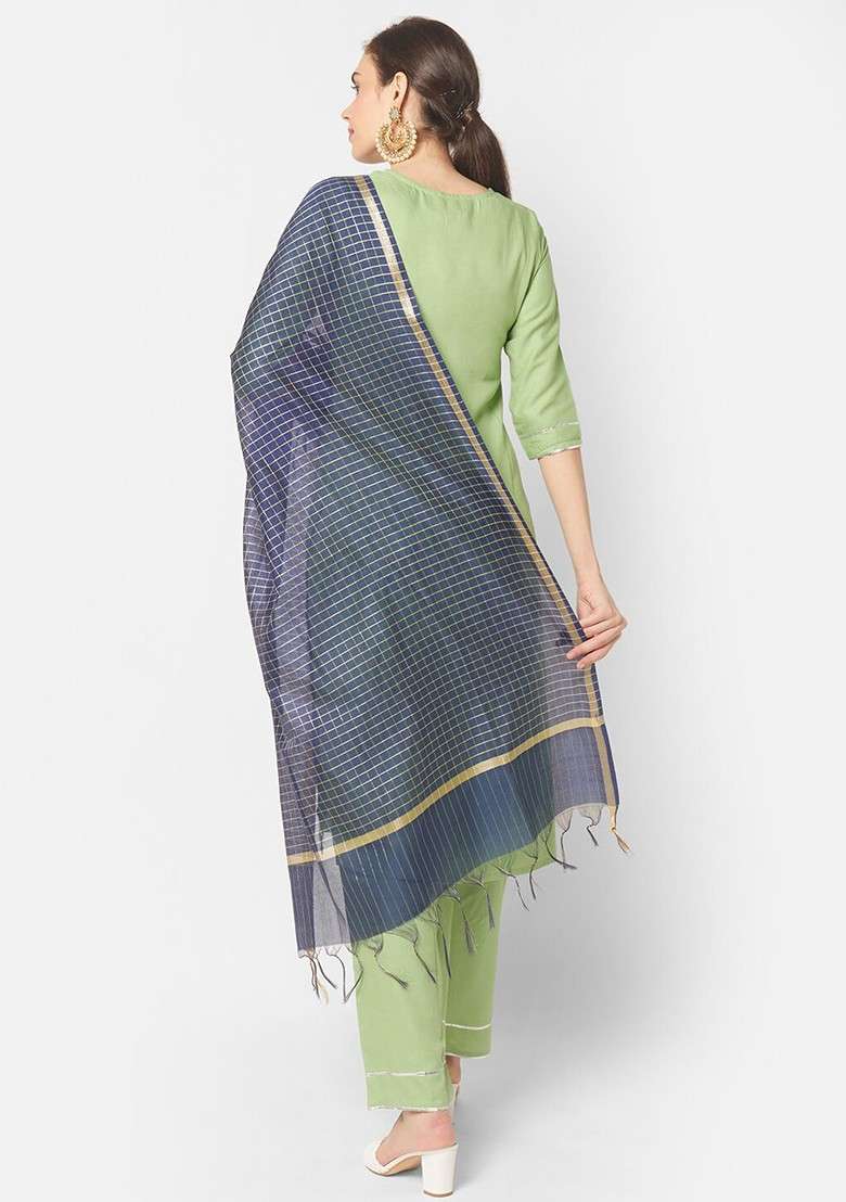 Checked Dupatta - Indya