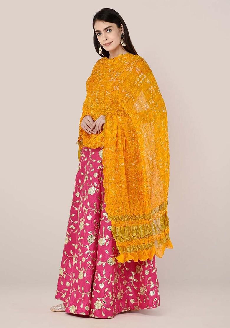 Dyed Bandhani Dupatta