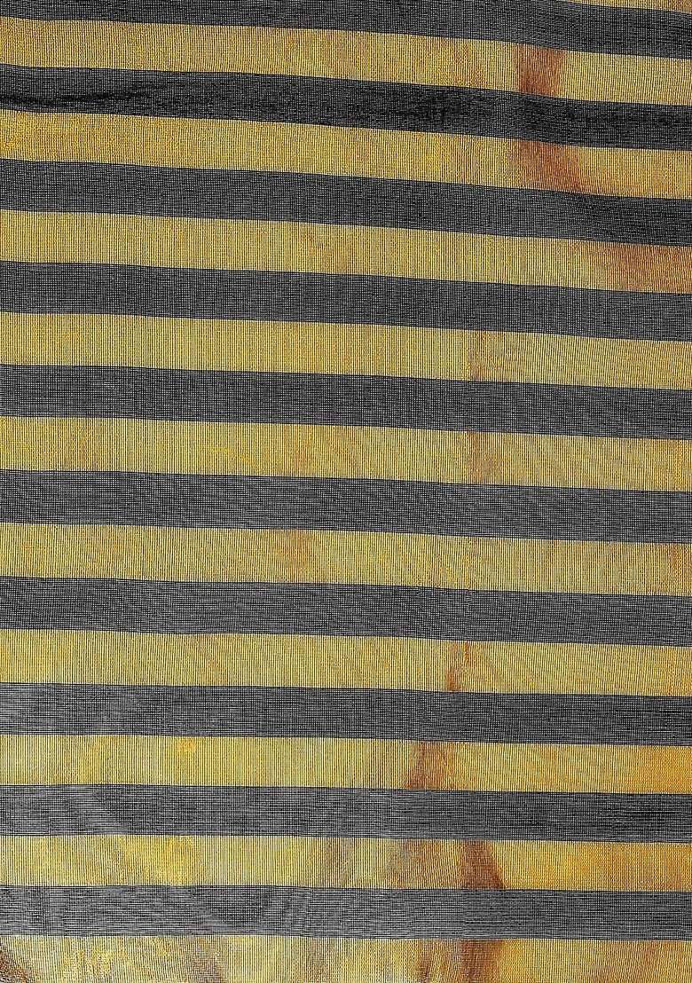 Black And Gold Toned Printed Dupatta - Indya