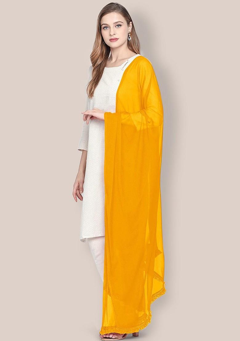 Solid Chiffon Dupatta